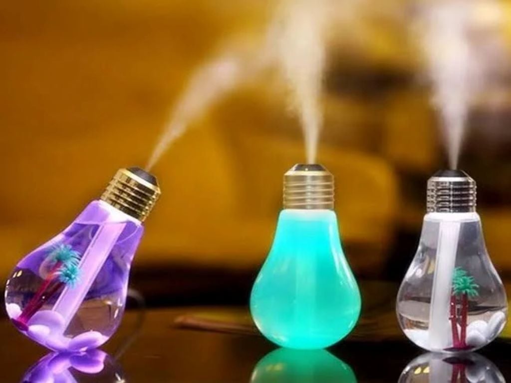 Зволожувач повітря та нічник Лампа USB від мережі  в коробці 9*9*16см 9995703 Китай