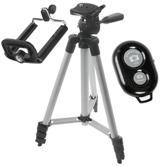 Трипод тринога штатив з пультом для фотозйомки у коробці 32*8*8см  DK3888 Китай