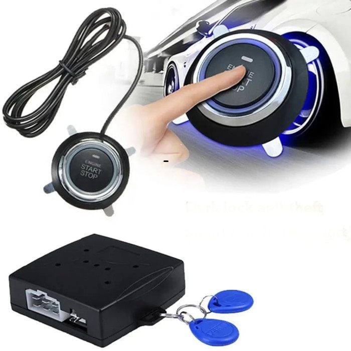 Система запуску автомобіля старт/стоп з імобілайзером у коробці 16*13*4см 999943 Китай
