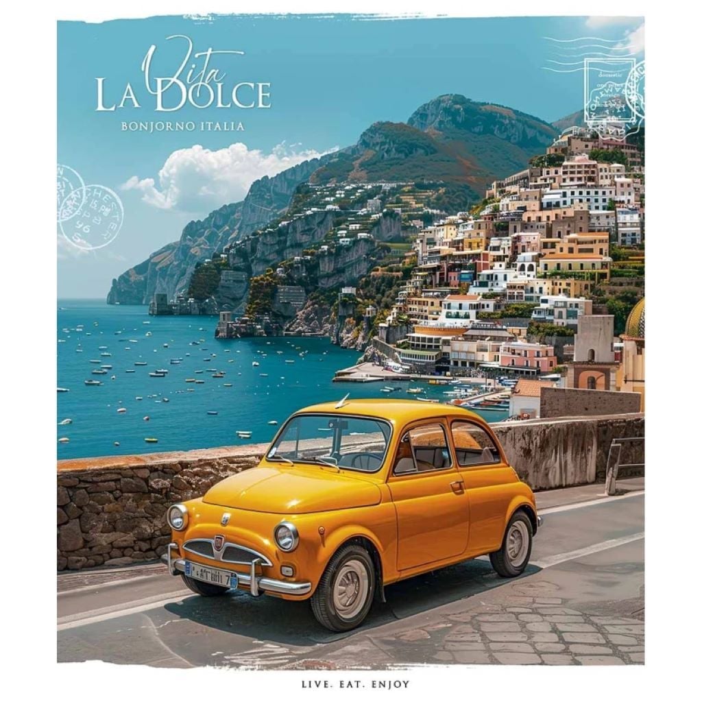 Зошит 48 арк клітинка А5  La Dolce тверда обкладинка з  малюнком мікс 048-3465K Школярик