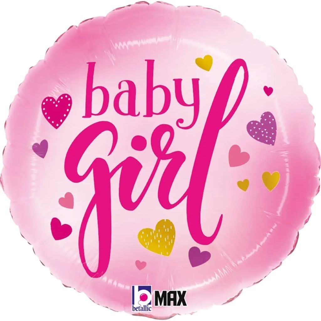 Кулька фольга 18" коло BABY Girl коло в пакеті 26375P-P-16550 Італія