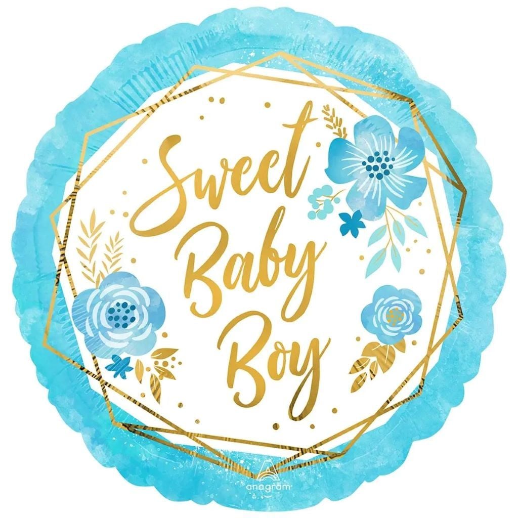 Кулька фольга 18" коло Sweet baby Boy коло в пакеті 3202-3001-00487 Anagram