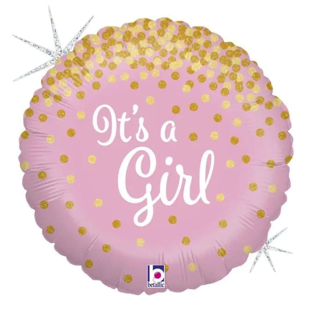 Кулька фольга 18" коло It`s a Girl рожеве в пакеті 36586GH-P-01610 Італія