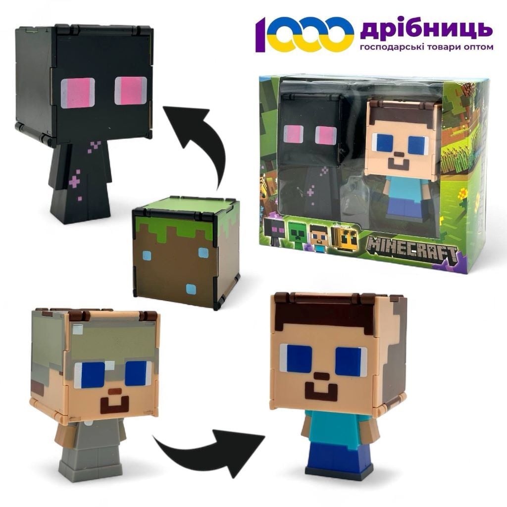 Герої типу Minecraft 2 фігурки трансформується у коробціі мікс видів ZB-826 Китай