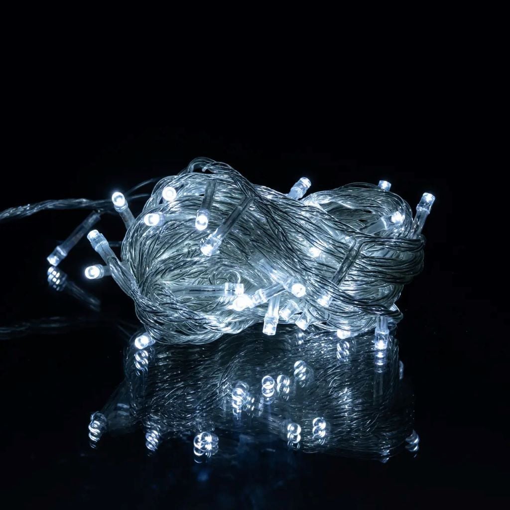 Гірлянда світлодіодна 60LED 6м білий провід від мережі 9995719 Китай