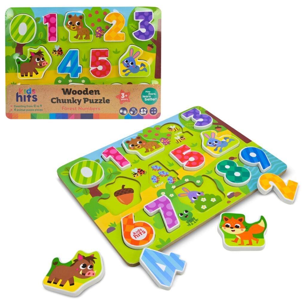 Дерево логіка Цифри вкладищі у слюді 30*22*1см KH20/074 Kids Hits