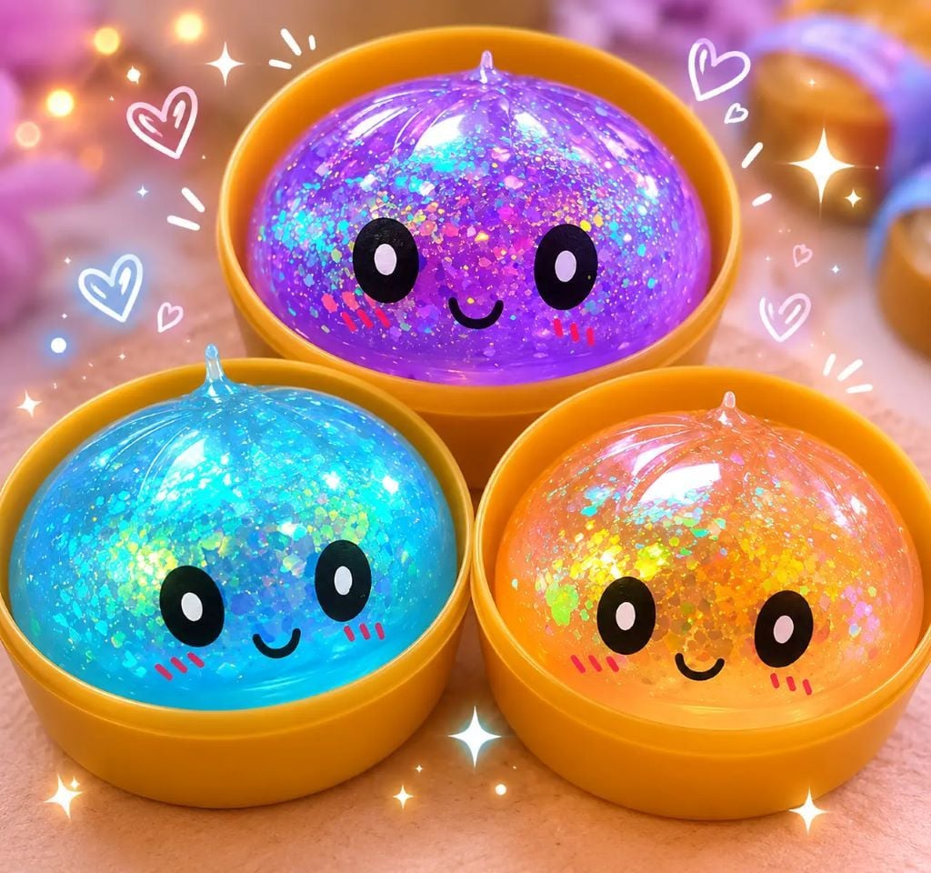 Антистресс сквіш Хінкалі у пароварці 6см мікс кольорів Squishy Dumplihg TN-100 Китай