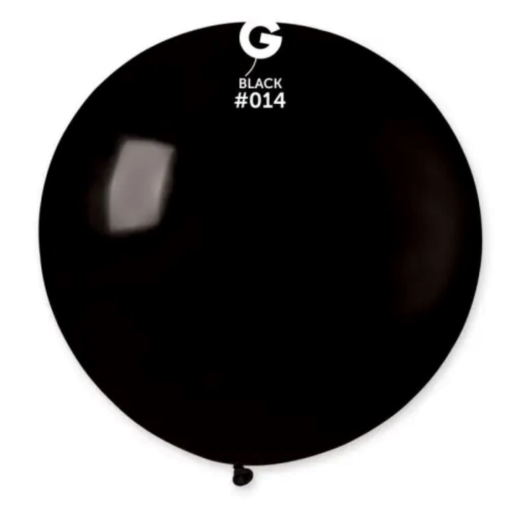 Кулька латекс 40" пастель Гігант 100см чорний G40 Gemar