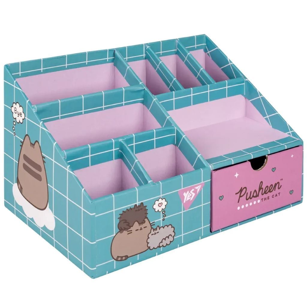 Органайзер настільний Pusheen 8 відділів картон 708222 Yes