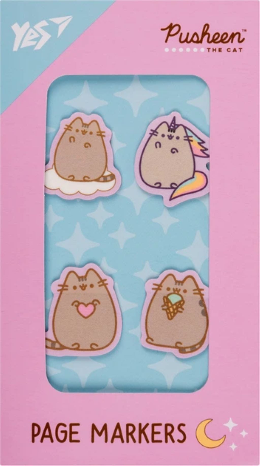 Стікери закладки 80шт Pusheen пластікові 170419 Yes
