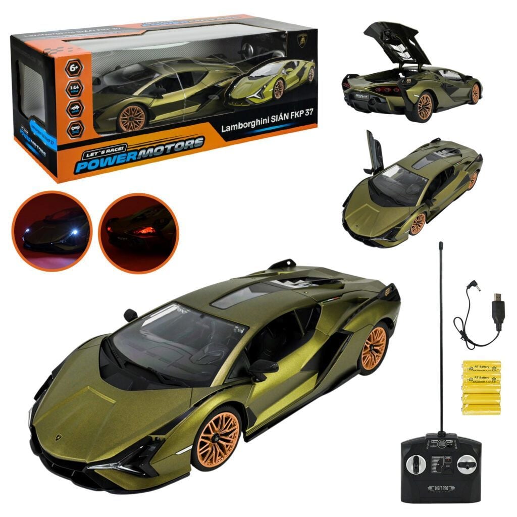Машина на р/к  LAMBORGHINI SIAN 1:14 аккумулятор USB у коробці 45*17*19см PM1407GREEN країна іграшок