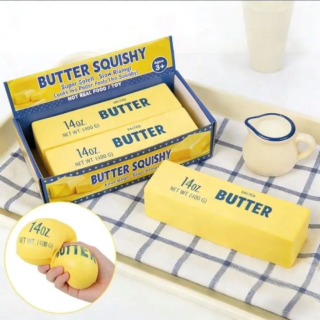 Антистресс сквіш Butter масло вершкове 25см у пакеті PL-10 Китай