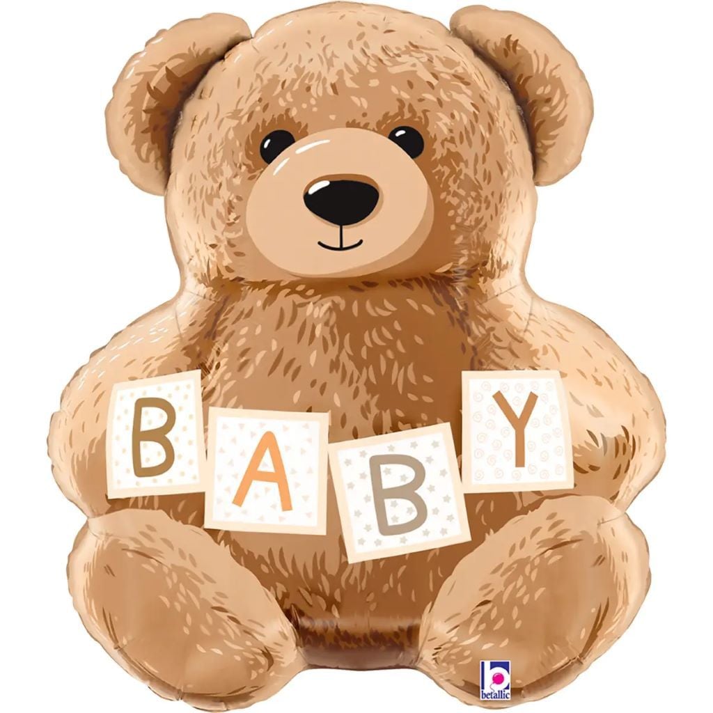 Кулька фольга Ведмедик BaBy коричневий 61см 25548-P-19317 Італія