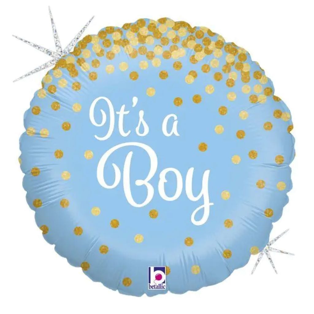 Кулька фольга 18" коло It`s a Boy блакитне в пакеті 36587GH-P-01611 Італія