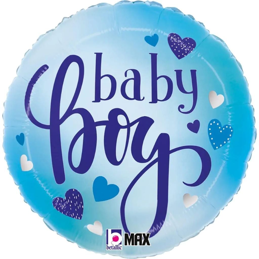 Кулька фольга 18" коло Baby Boy блакитний в пакеті 3202-3324-16549 Італія