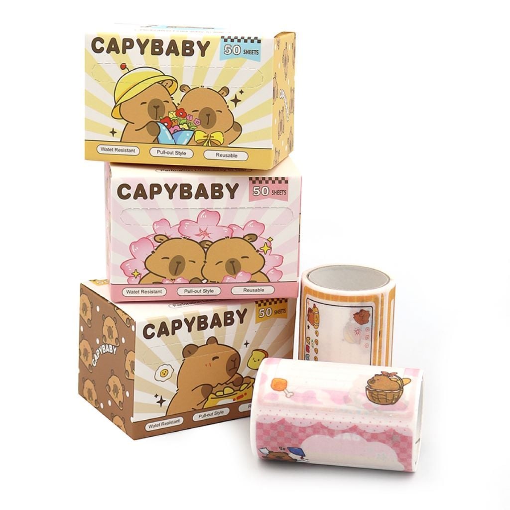 Папір для нотаток 50арк Capybara самоклеючи у коробці C801 Китай