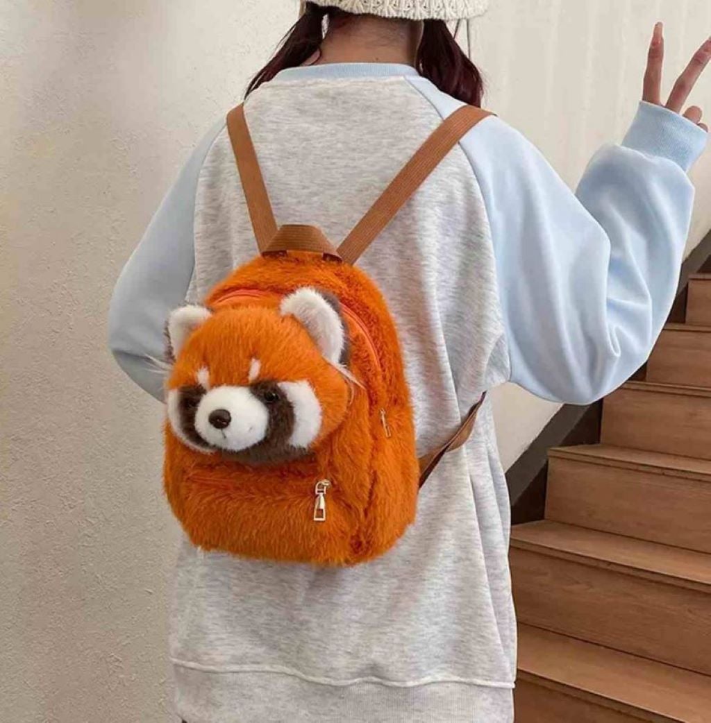 Рюкзак М'яка  іграшка 29*26см червона Панда Bag14 Китай