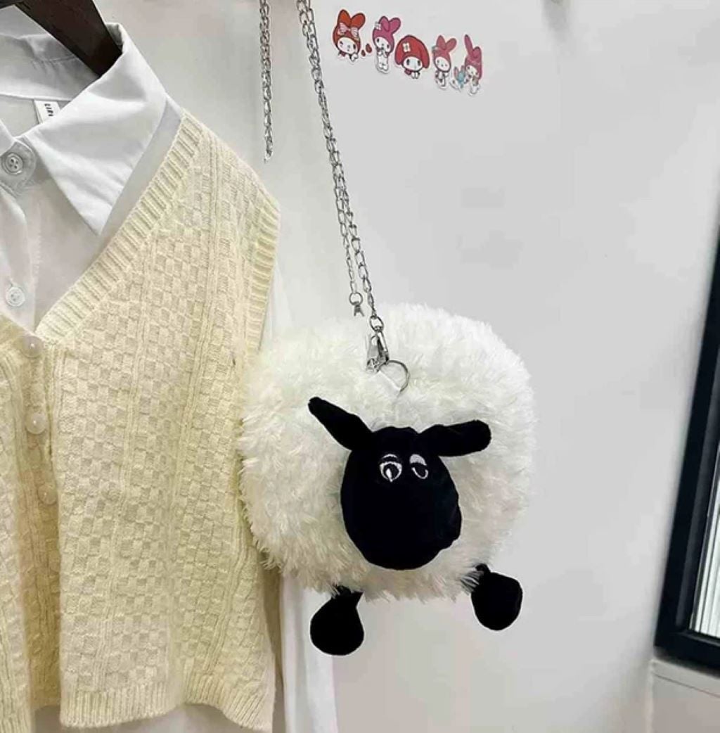 Сумка-М'яка  іграшка 20*17см Баранчик Bag19 Китай