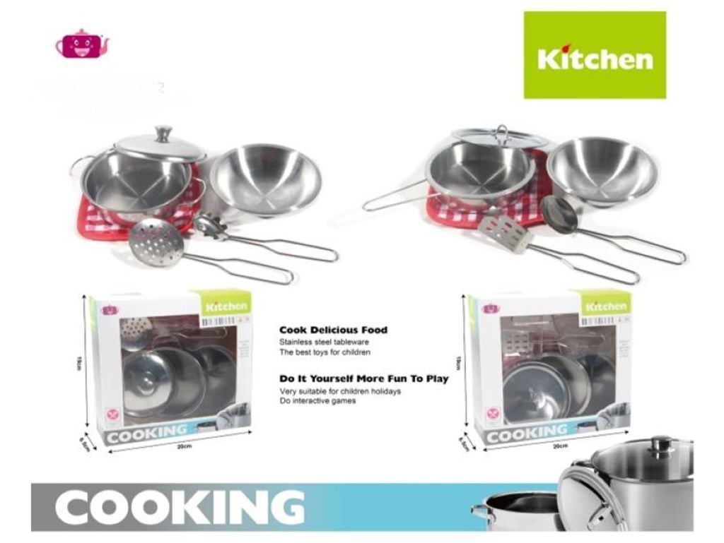 Посуд металевий  в коробці 20*19*6см мікс видів 555-BX052 Kitchen