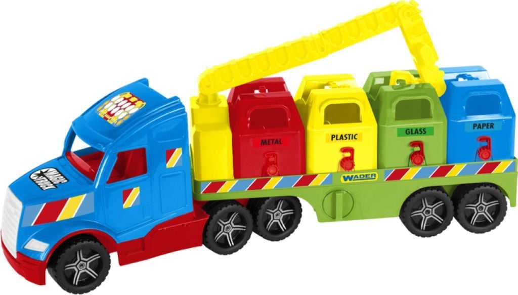 Машина Magic Truck Basic Сміттєвоз у коробці 79*27*19см 36321 wader