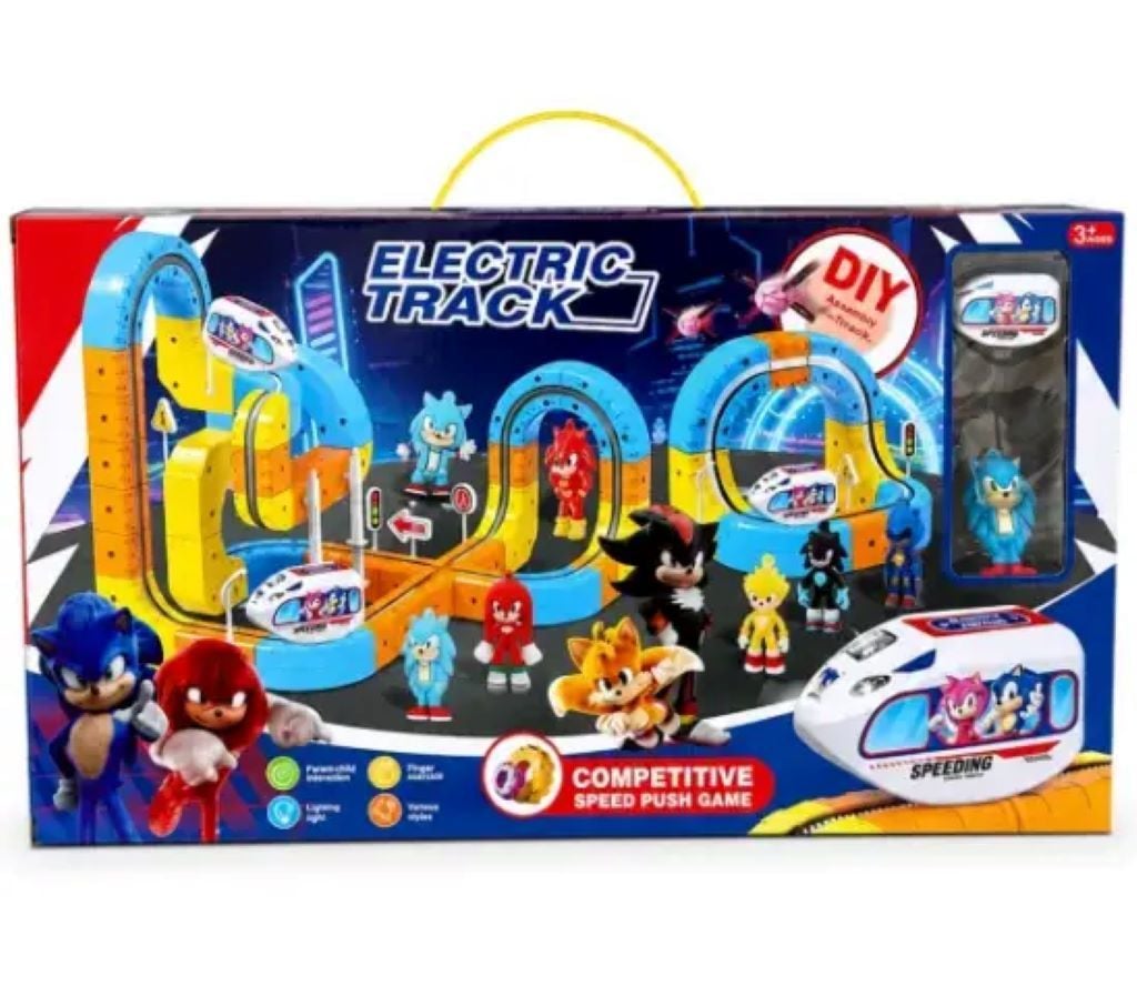 Трек 3D Магічний Cube Track SONIC світло звук 32 елементи  дорожні знаки в коробці 9263-169G Китай