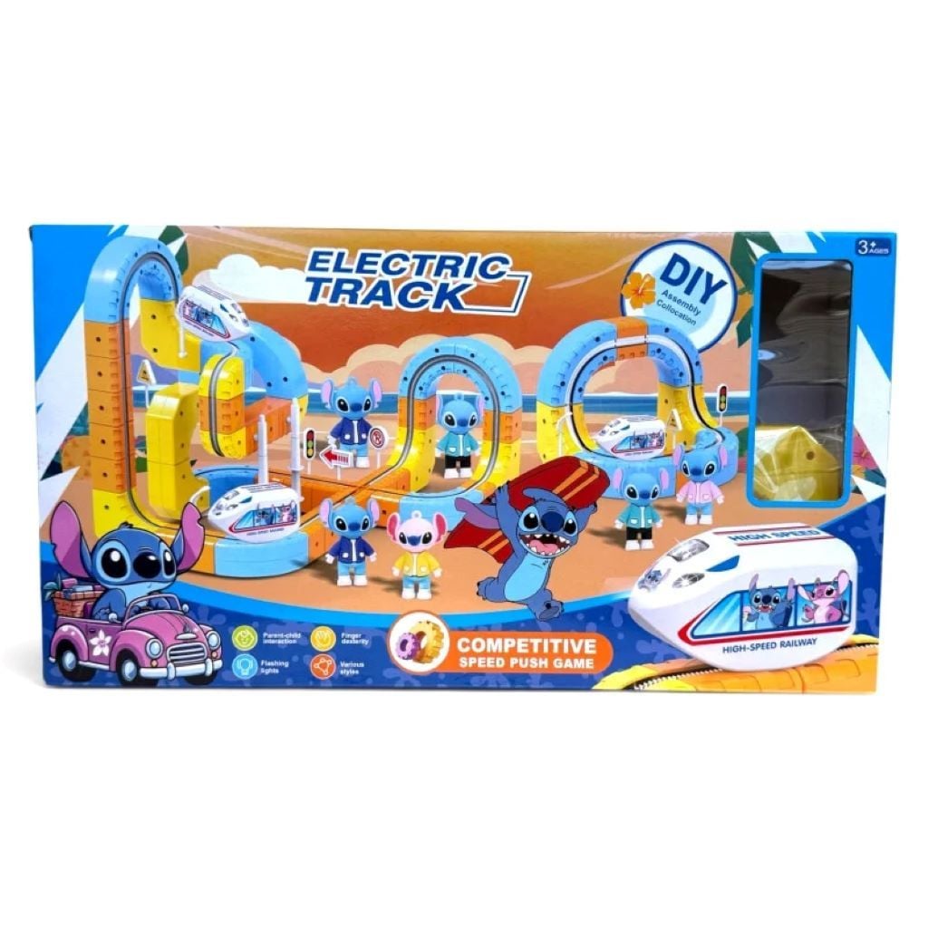 Трек 3D Магічний Cube Track Stitch світло звук 26 елементів  дорожні знаки в коробці 9263-160E Китай