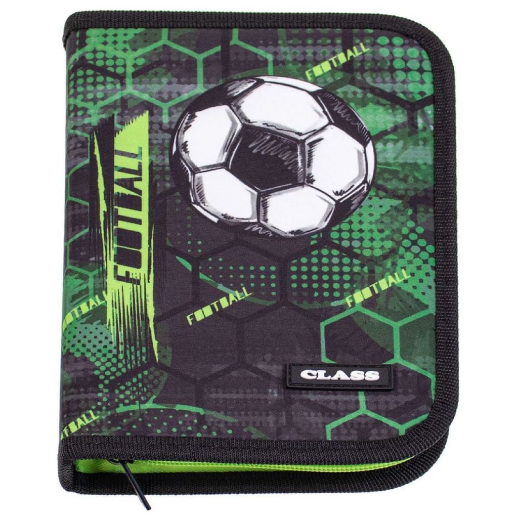 Пенал 1 відділення 2 відворота на блискавці Football 20*14*4см 26208C Class