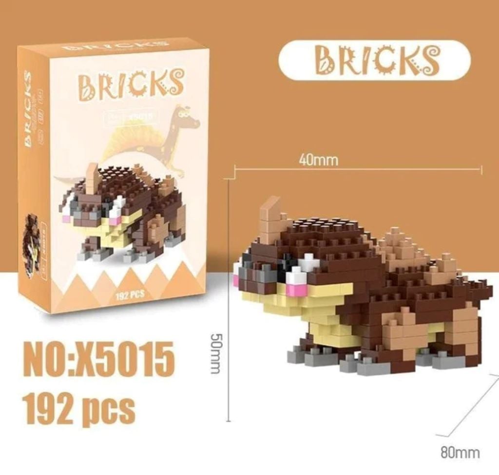Конструктор піксельний 192дет Динозаврик у коробці 11*8*4см X5015 Beixi Blocks