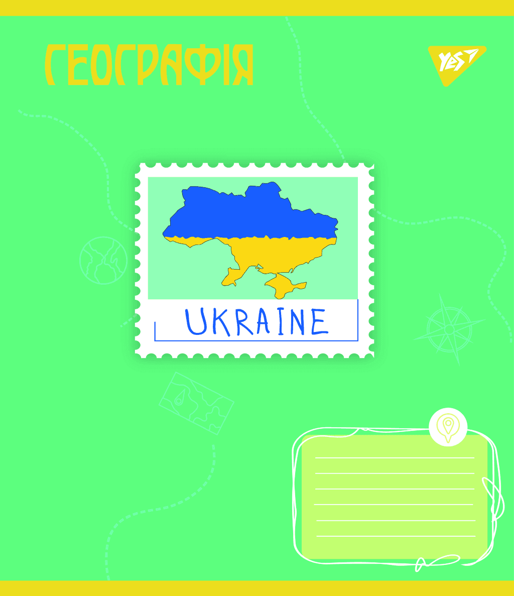 Зошит 48арк клітинка A5 Географія тверда обкладинка 766778 Yes