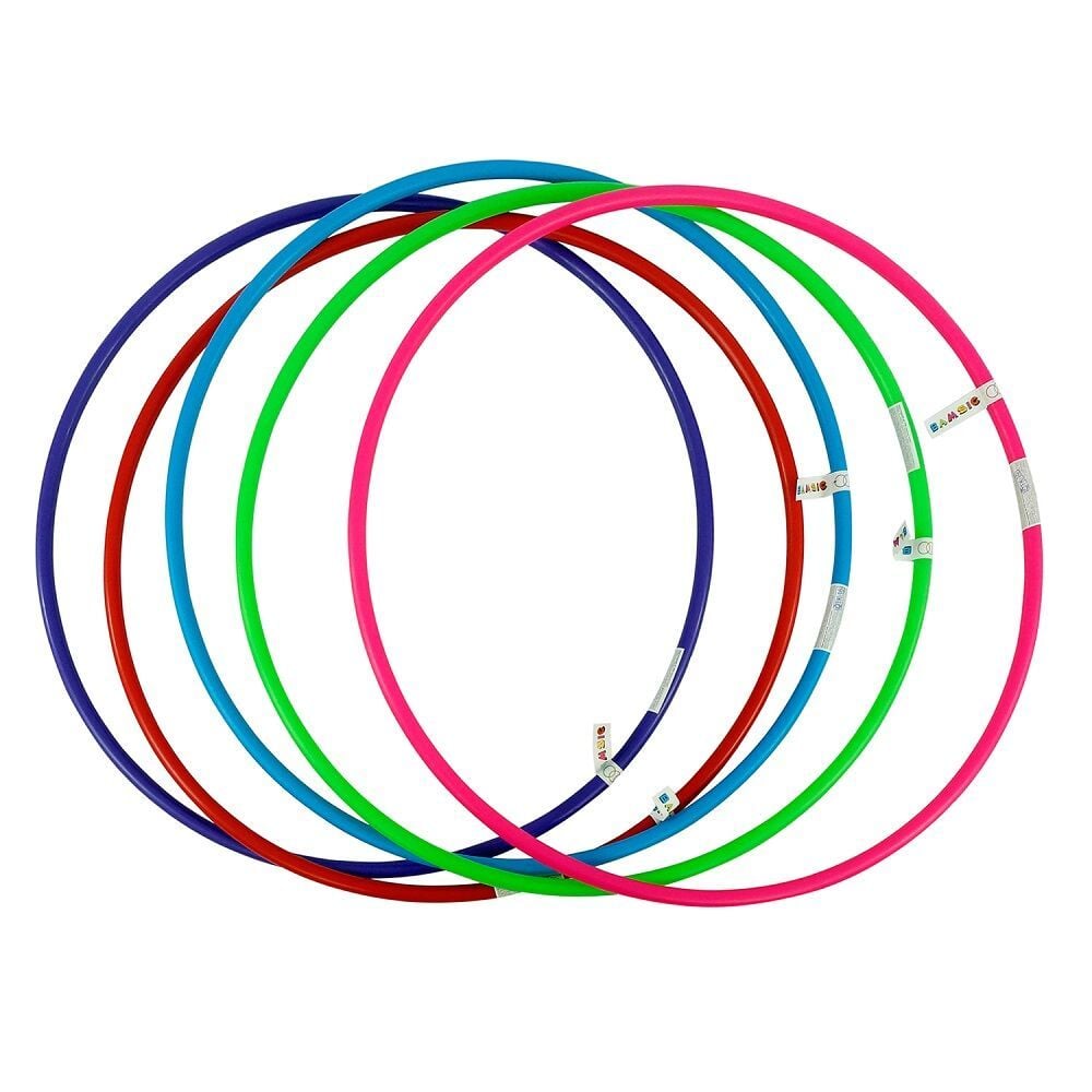 Обруч спортивний кольоровий средний 76см 0166 bamsic
