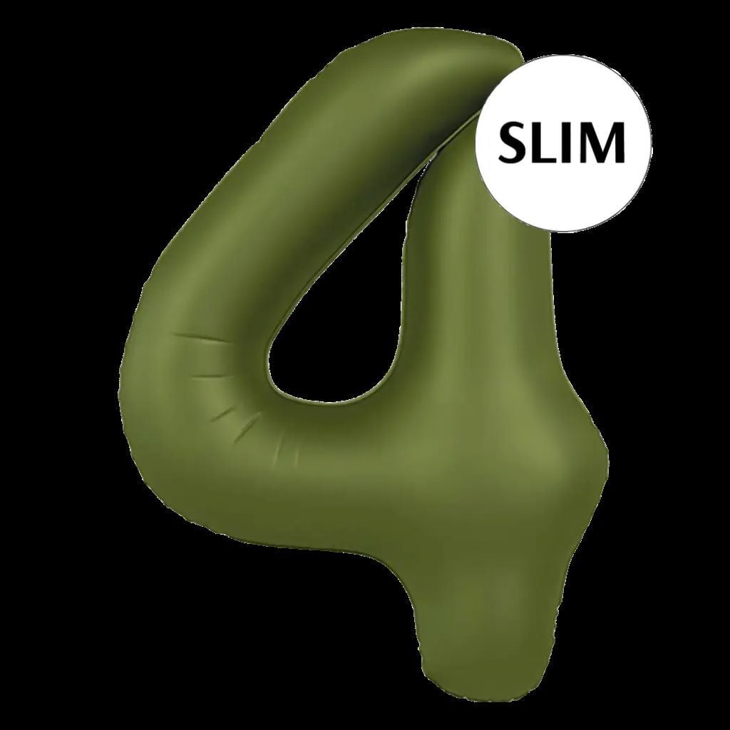 Кулька фольга цифра 4 100см Slim оливково-зелений 290409 флексметал