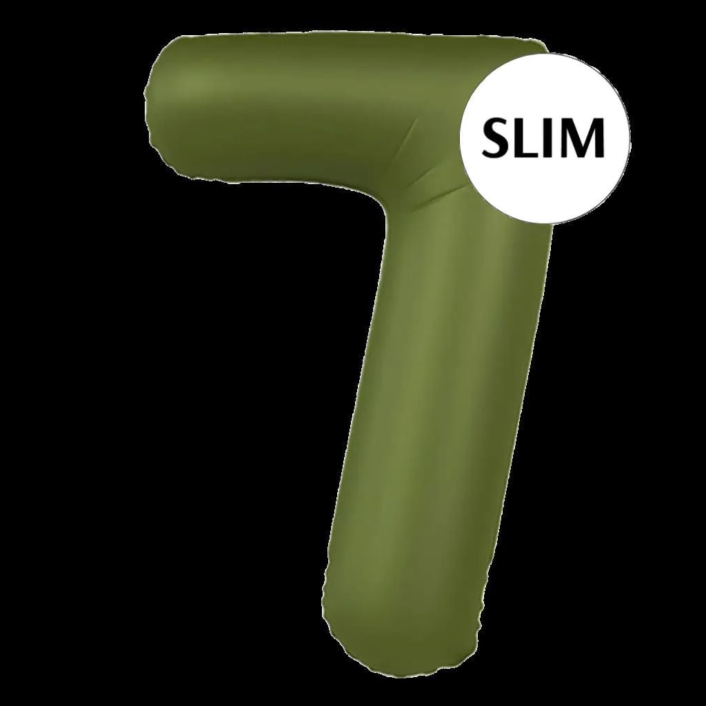 Кулька фольга цифра 7 100см Slim оливково-зелений 290430 флексметал