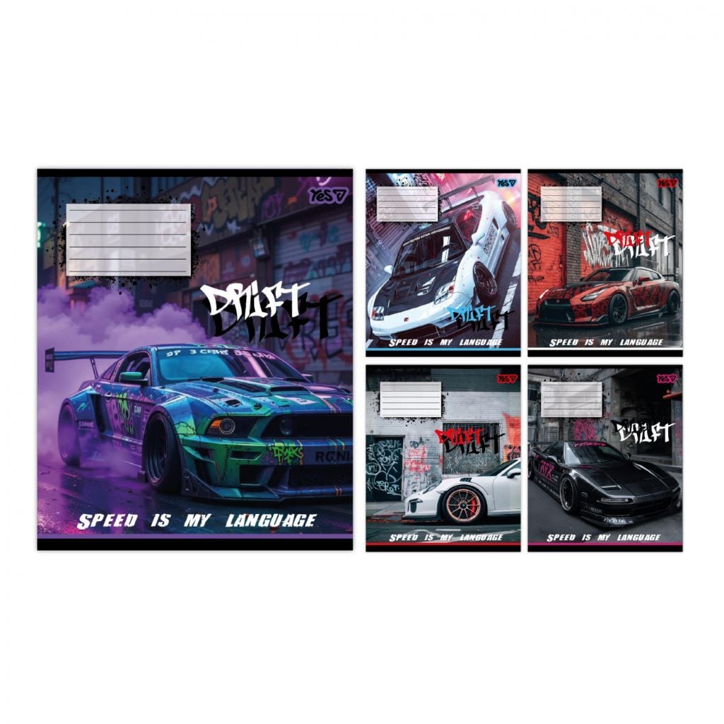 Зошит 24арк лініяA5 тверда обкладинка Drift 768885 Yes