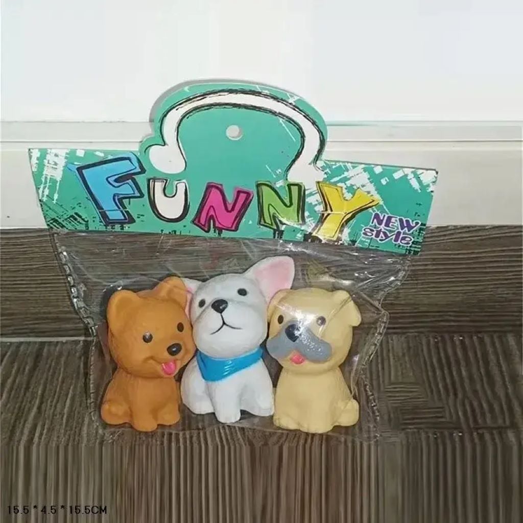 Пискавка песики Funny 3 шт в пакеті 319-4 Китай