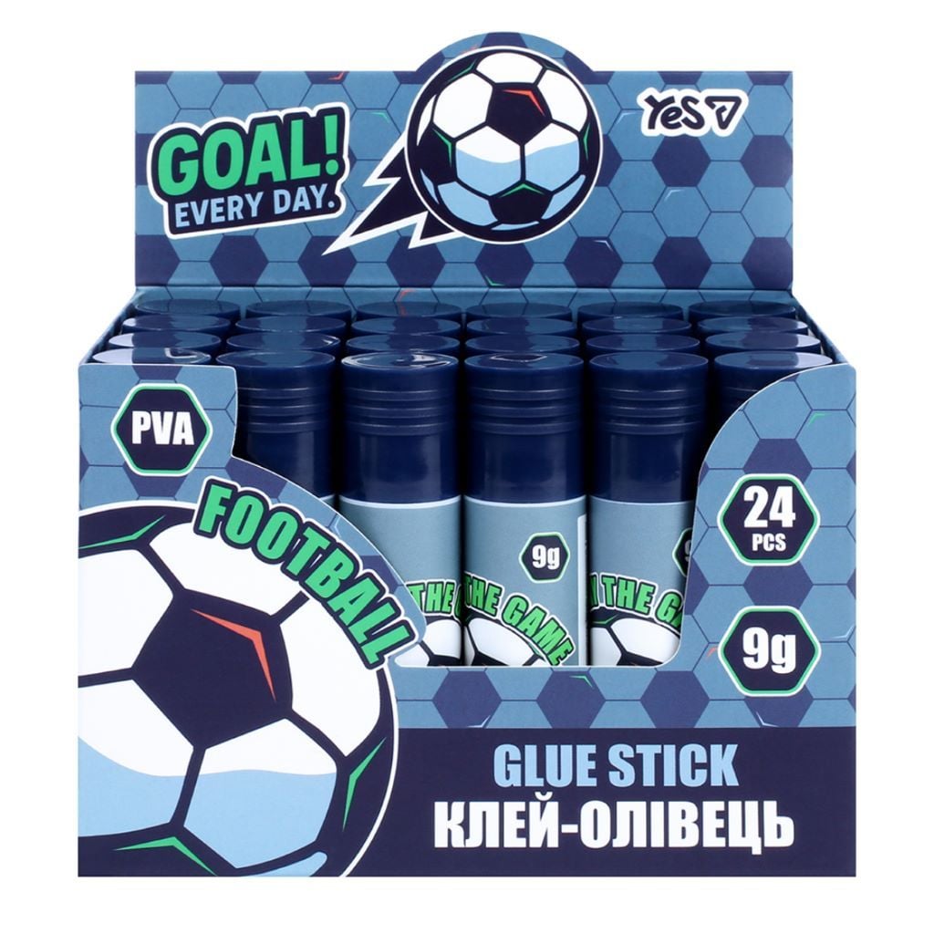 Клей олівець 9г ПВА Football 320311 Yes