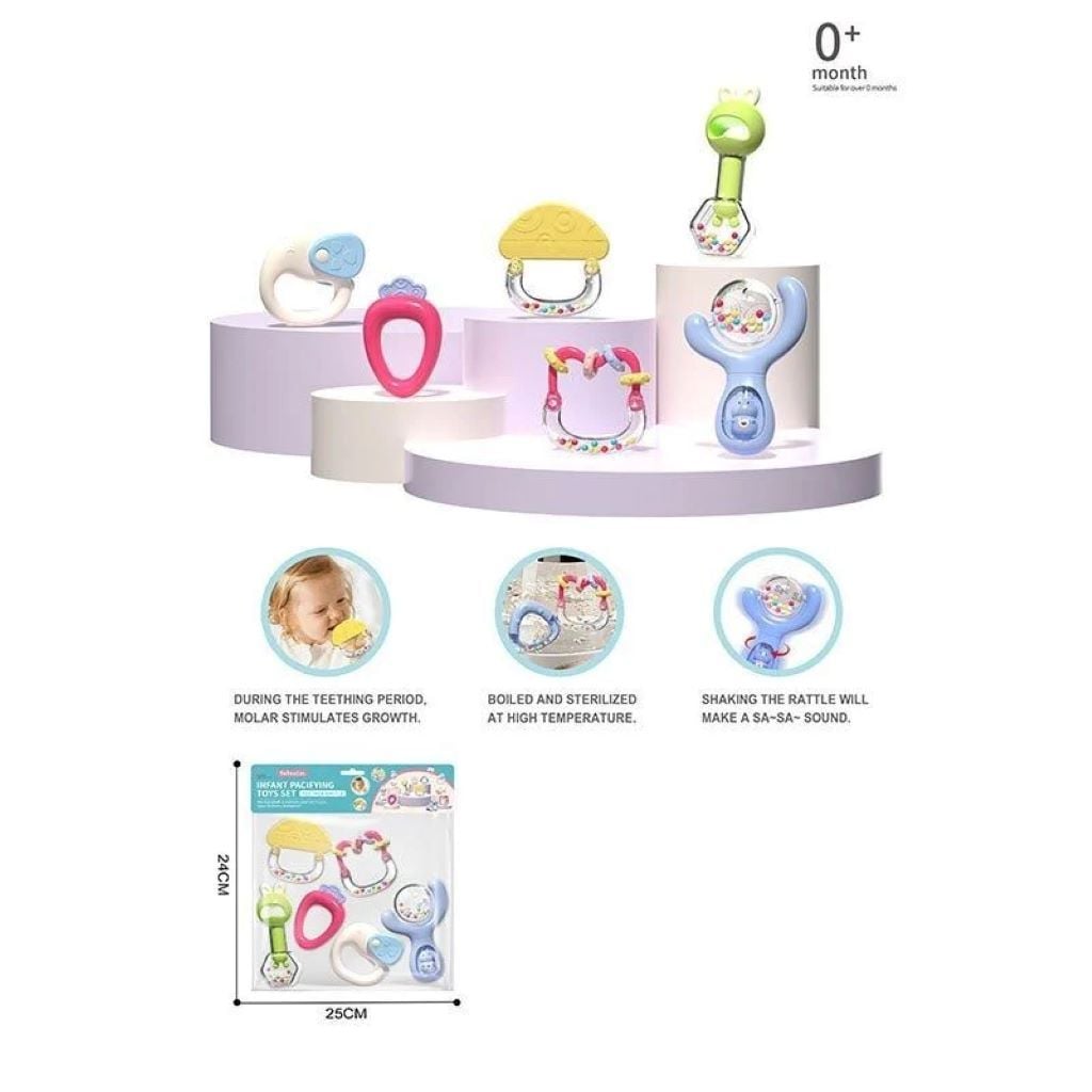 Брязкальце 6шт у пакеті 25*24см 1127-11С Baby toys