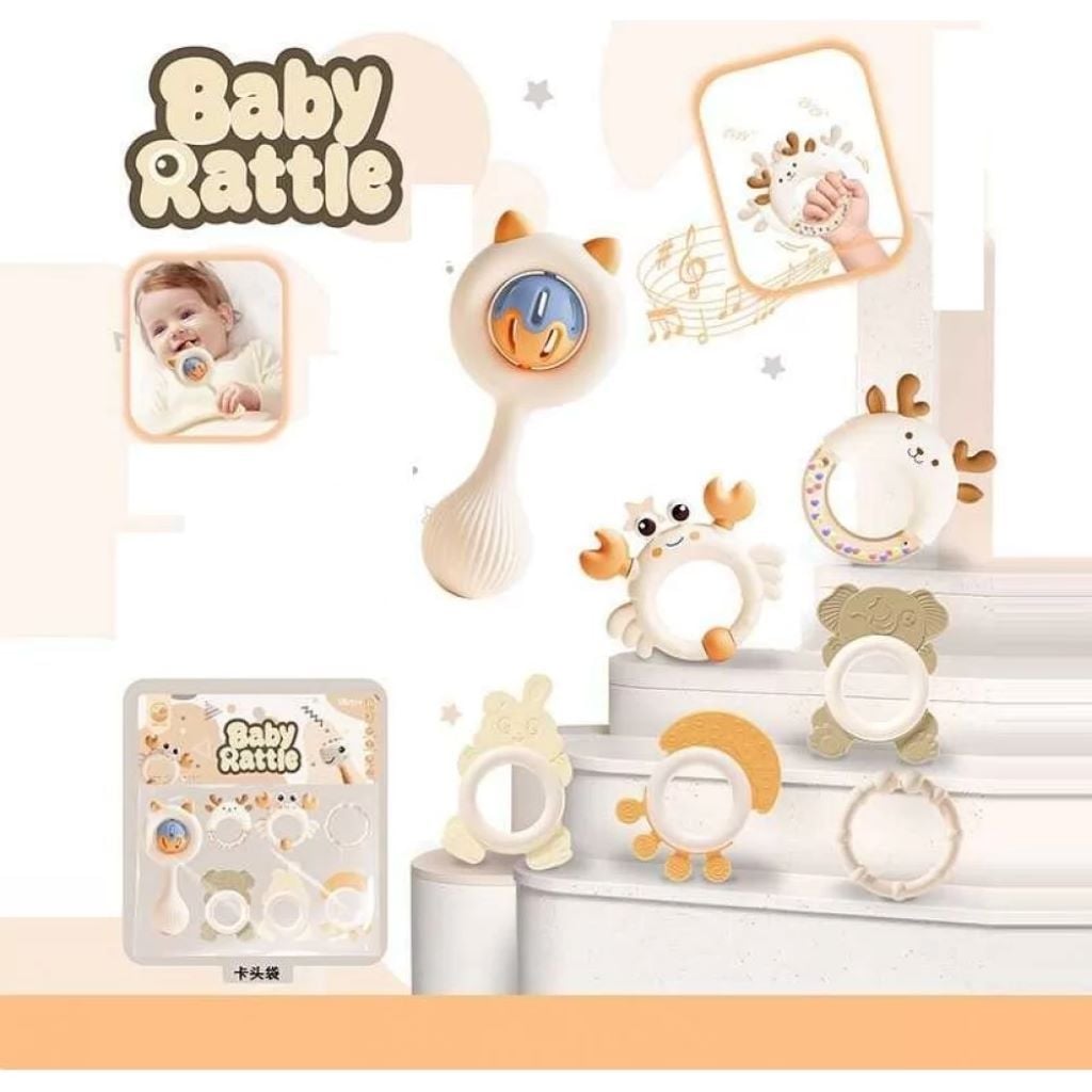 Брязкальце прорізувач 6 шт у пакеті 2549 baby jem