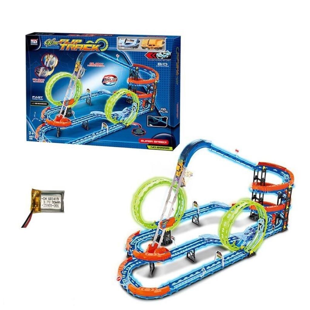 Трек 116дет SPEED TRACK 2 машинки в коробке 55*41*7см 89995 TUD
