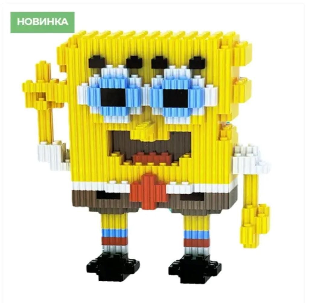 Конструктор піксельний 1320дет Спанч Боб у коробці 28*20*5см 7242 Magic Blocks