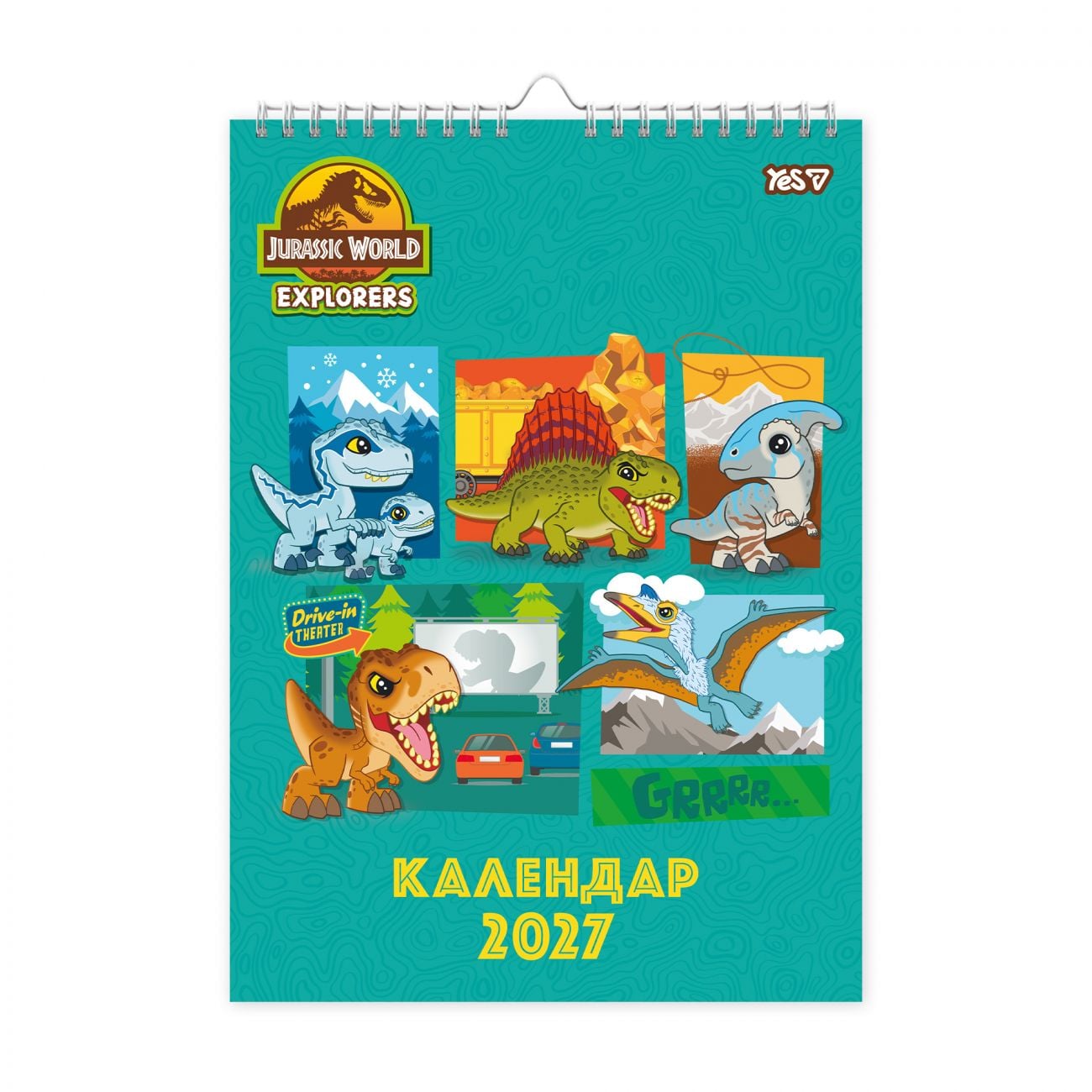 Планер настінний А3 календар 2027р Jurassic World 270281 Yes