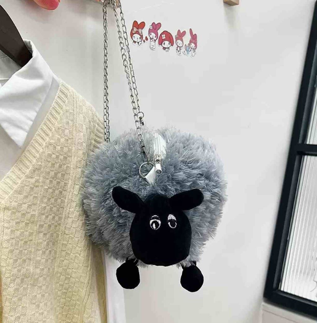 Рюкзак м'яка  іграшка Баранчик Шон 26*20см сірий Bag20 Dreamtoys