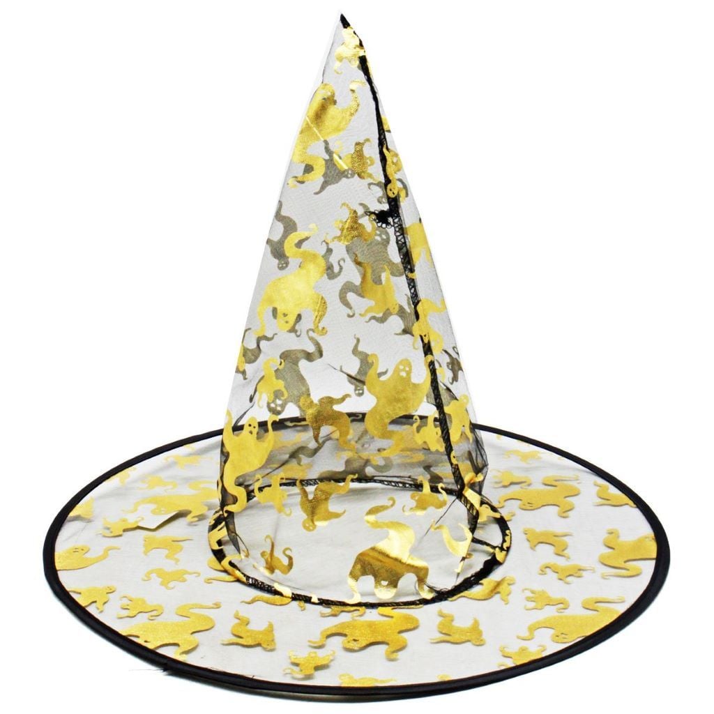 Капелюх відьми прозорий череп/хеллоуїн/привид 3080 Китай