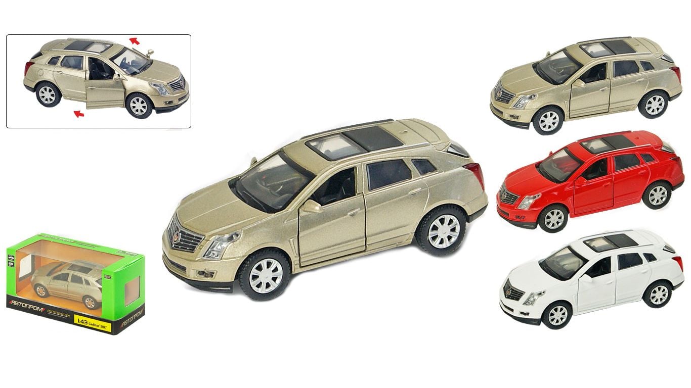Машина мета  Cadillak SRX відкрив двері 1:43 в коробці 14*7*6.5см 67330 Автопром