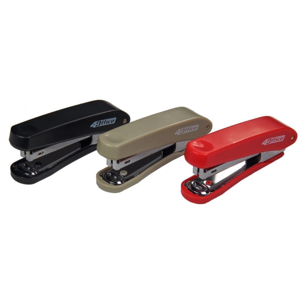 Степлер №10 10аркушів мікс кольорів у коробці 4-305 Office