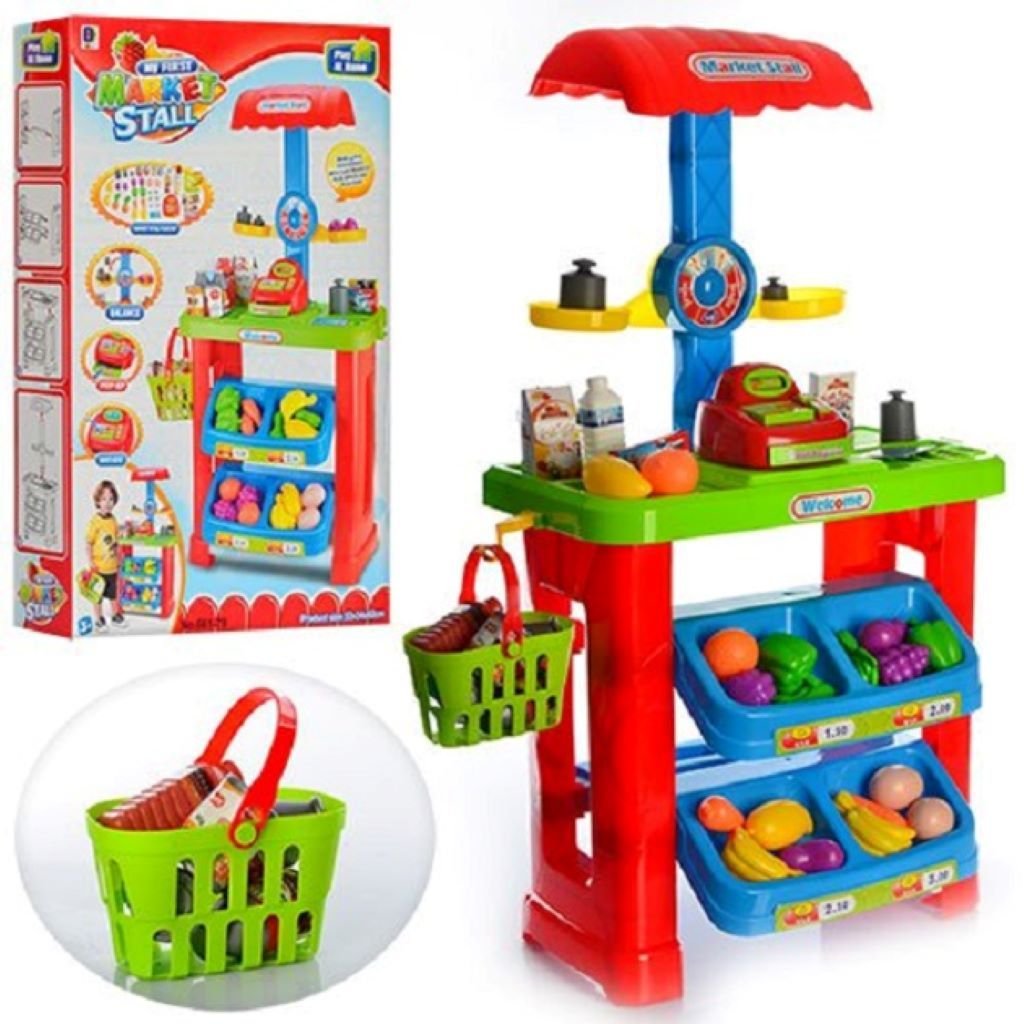 Супермаркет 44 предмети каса продукти у коробці 90*70*20см 661-79 limo toy