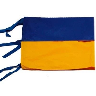Прапор України зміцнений  100*150см на зав'язках 4241 україна