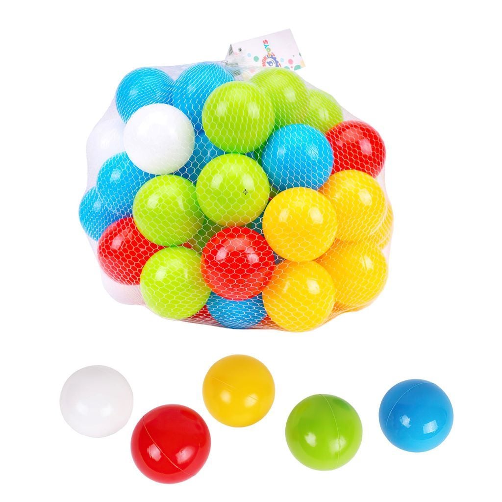 Кульки для сухого басейну 80мм 60шт у сітці 4333 Технок