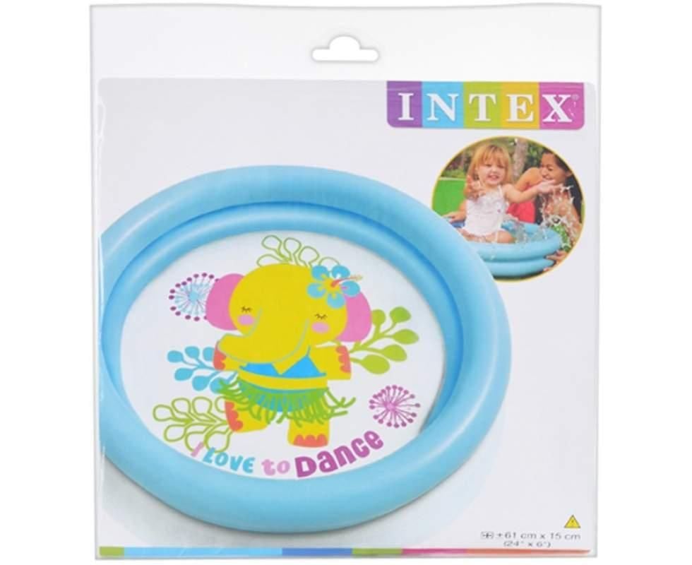 Басейн надувний 61*15см круг 2 секції міні пакет 59409 intex