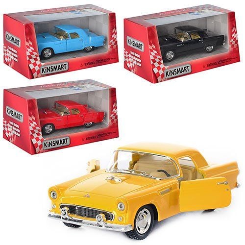 Машина метал 1955Ford Thunderbird інерція відкрив двері в коробці KT5319W kinsmart