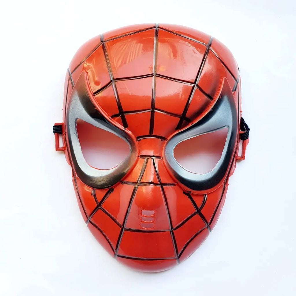 Маска Спайдермена 21*14см червона пластик тверда 89386169 Китай